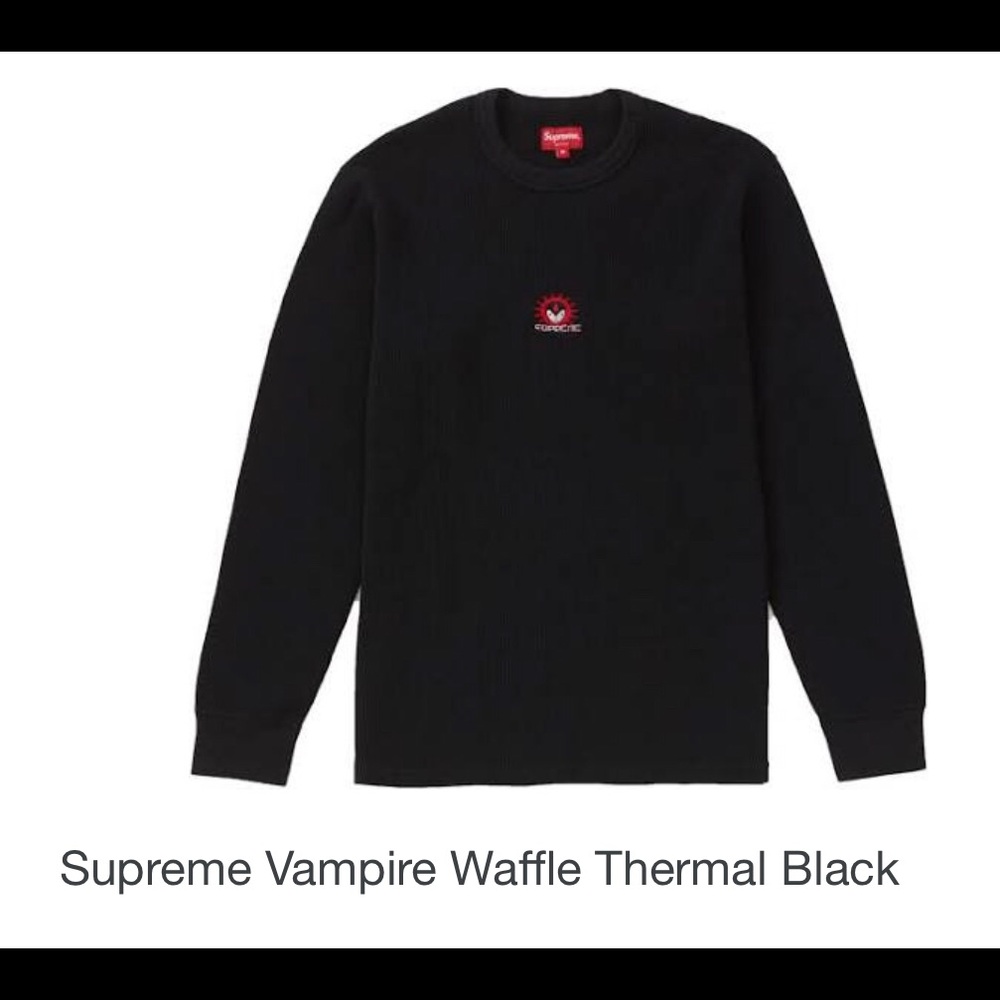 Supreme men’s waffle vampire thermal- brand new